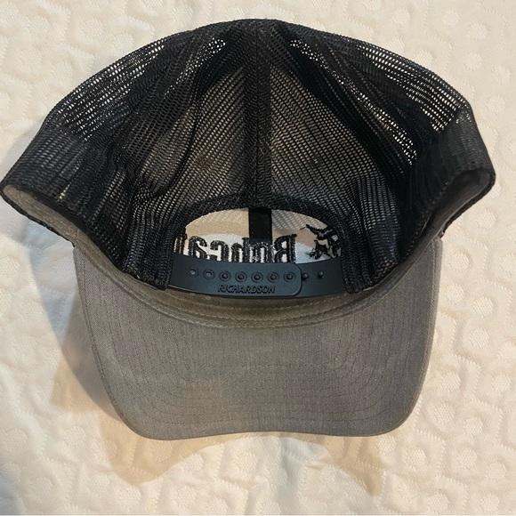 Bobcat Hat Gray and Black Adjustable Richardson Trucker Blue Collar Construction - Picture 4 of 4